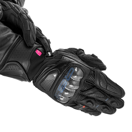 Rękawice motocyklowe damskie SHIMA RS-3 LADY BLACK czarny