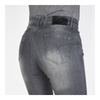 Damskie jeansy motocyklowe OZONE STRIKER Slim Fit sprany szary