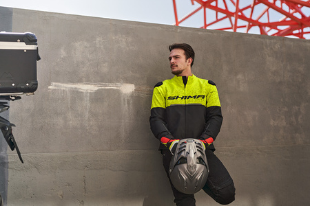 Kurtka motocyklowa tekstylna miejska Shima DRIFT fluo