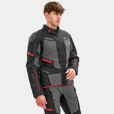 Kurtka motocyklowa SHIMA DUNE RED czarny szary czerwony