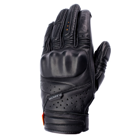 Rękawice motocyklowe SECA GHOST D3O BLACK czarny