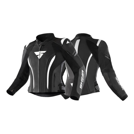 Damska kurtka motocyklowa skórzana Shima MIURA 2.0 czarny/biały
