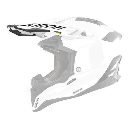 Daszek do kasku AIROH AVIATOR 3 COLOR WHITE GLOSS biały