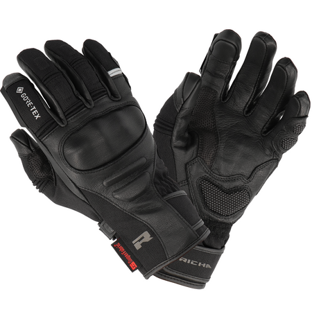 Rękawice motocyklowe damskie RICHA ATLANTIC GORE-TEX LADY BLACK czarny