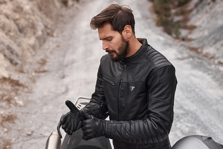 Kurtka motocyklowa skórzana miejska Shima WINCHESTER 2.0 czarny