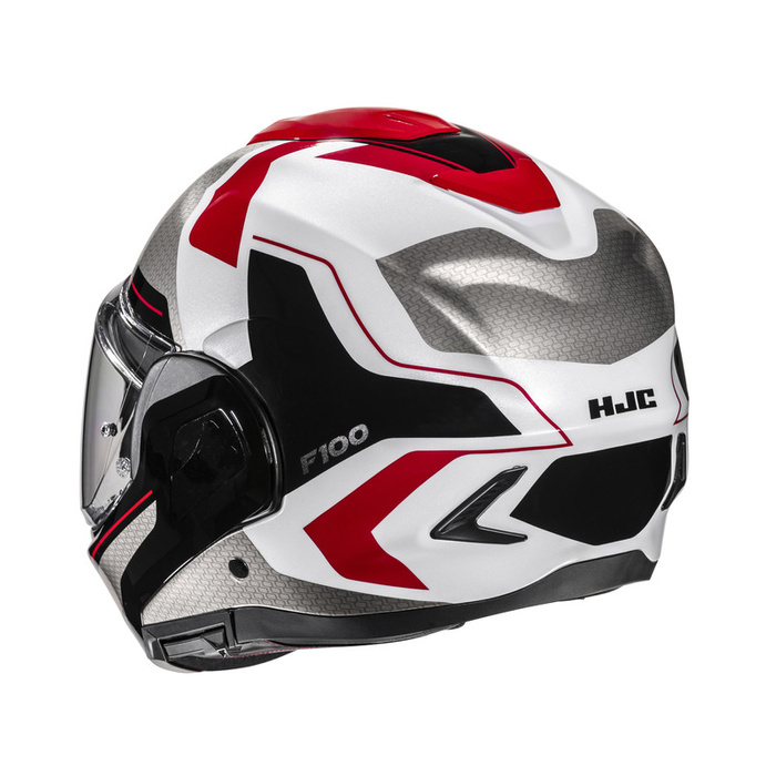 Kask motocyklowy HJC F100 Bios czerwony/czarny