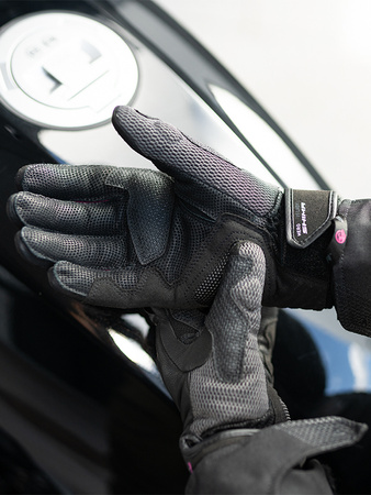 Damskie rękawice motocyklowe miejskie/turystyczne Shima HERO GLV różowy