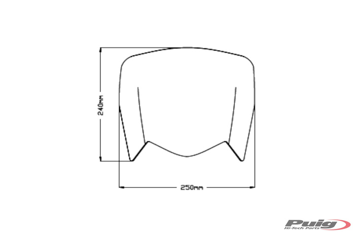 Szyba sportowa PUIG do Yamaha Tenere 700 19-24