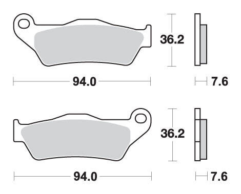 SBS KLOCKI HAMULCOWE KH181 STREET CERAMIC KOLOR CZARNY