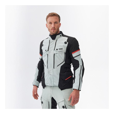 Kurtka motocyklowa tekstylna turystyczna Rebelhorn RANGE czarny-szary-złoty