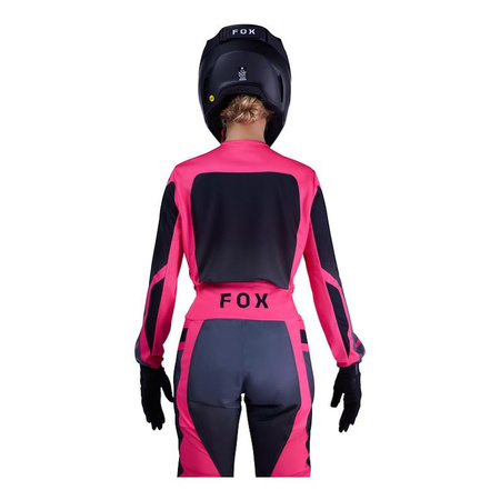 Bluza cross damska FOX LADY 180 SHIELD BLACK/PINK czarny różowy