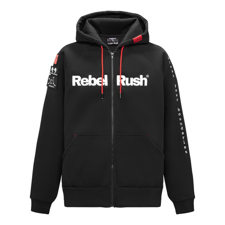 Bluza codzienna REBELRUSH ZIP BLACK czarny