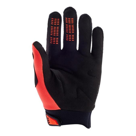 Rękawice motocyklowe rowerowe dla dzieci cross offroad mtb FOX Dirtpaw Fluo pomarańczowy