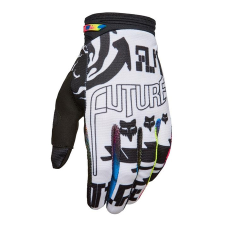 Rękawice cross FOX 180 IMAGE COSMO WHITE/BLACK biały czarny