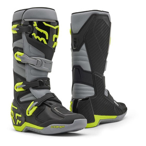 Buty motocyklowe FOX Comp Grey Yellow