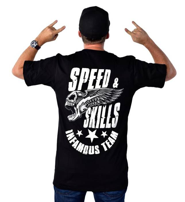 Infamous Team T-shirt Speed and Skills