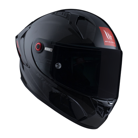 Kask motocyklowy MT KRE+ S SOLID GLOSS CARBON/BLACK czarny