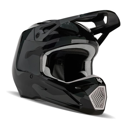 Kask dla dzieci motocyklowy cross offroad mtb FOX V1 Bnkr czarny Camo