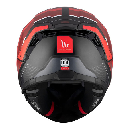 Kask motocyklowy MT THUNDER 4 SV R25 BLACK/RED czarny czerwony