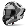 Kask motocyklowy AIROH MATRYX SCOPE LIGHT GREY biały szary czarny