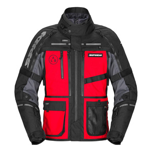 Kurtka motocyklowa tekstylna SPIDI HARD TRACK 3 RED czarny czerwony