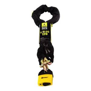 Zapięcie Motocyklowe AUVRAY – Zestaw Łańcuch z Kłódką, 120 cm, 10 mm – Uniwersalny