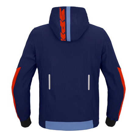 Kurtka motocyklowa SPIDI HOODIE ARMOR LIGHT NAVY/RED granatowy czerwony
