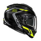 Kask motocyklowy szczękowy HJC RPHA 91 Carbon Lagos czarny/żółty