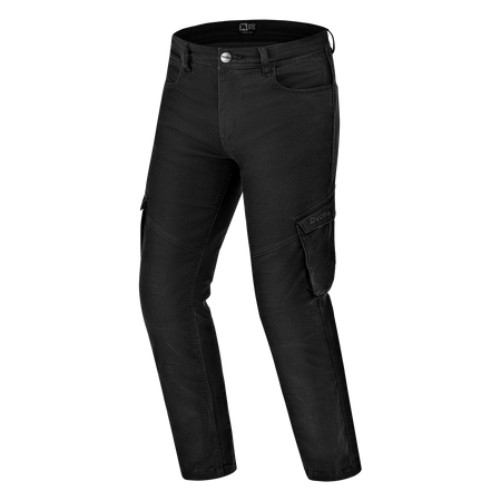Spodnie jeansowe motocyklowe VORG REVO BLACK czarny