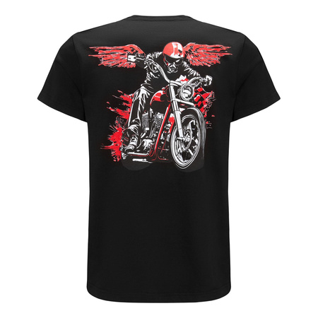 Koszulka codzienna T-shirt REBELRUSH MOTO CRUISER BLACK czarny