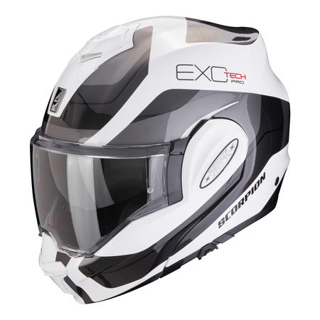 Kask motocyklowy SCORPION EXO-TECH EVO PRO COMMUTA WHITE/SILVER biały srebrny