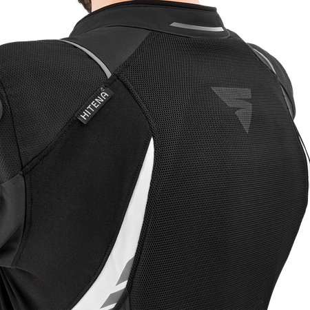 Kurtka motocyklowa tekstylna miejska Shima MESH PRO 2.0 czarny/biały
