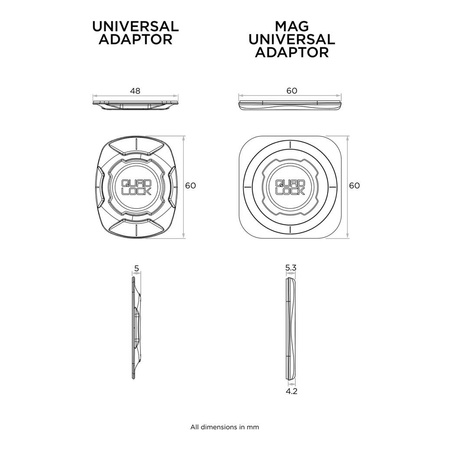 Adapter Uniwersalny Przyklejka Stick do etui QUAD LOCK