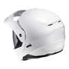 Kask motocyklowy szczękowy z daszkiem HJC C80 perłowy biały