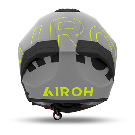 Kask motocyklowy AIROH MATRYX SCOPE YELLOW MATT szary żółty fluo czarny