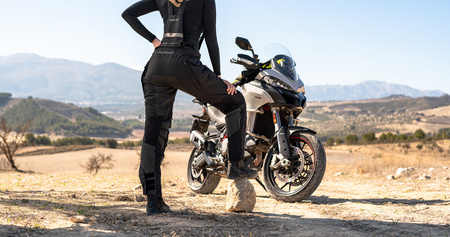 Damskie spodnie motocyklowe tekstylne Shima HERO 2.0 czarny