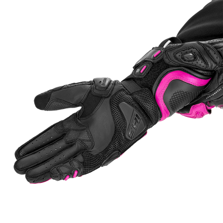 Rękawice motocyklowe damskie SHIMA RS-3 LADY PINK czarny różowy