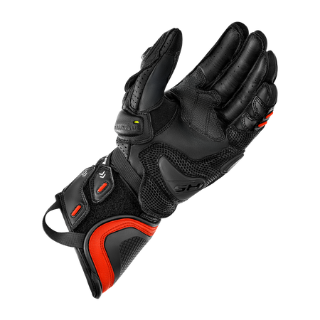Rękawice motocyklowe SHIMA RS-3 RED FLUO czarny czerwony fluo