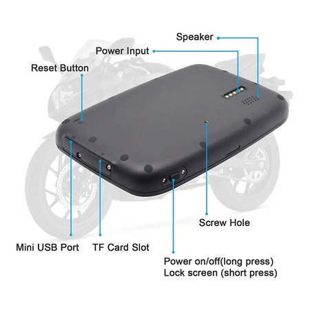 Nawigacja / GPS motocyklowa FREEDCONN C5