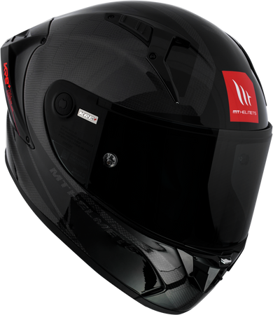 Kask motocyklowy MT KRE+ S SOLID GLOSS CARBON/BLACK czarny