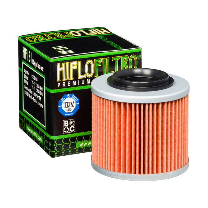 Filtr oleju Hiflofiltro HF151: Aprilia,BMW