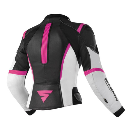 Damska kurtka motocyklowa skórzana Shima MIURA 2.0 różowy