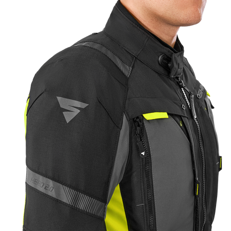 Kurtka motocyklowa tekstylna miejska Shima HERO 2.0 fluo