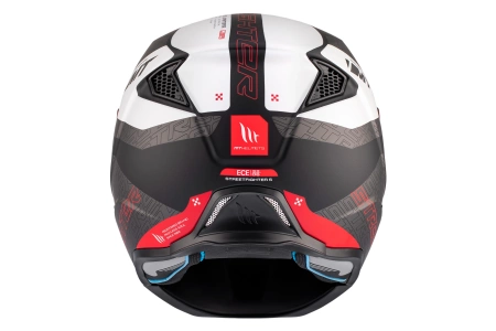 Kask motocyklowy MT STREETFIGHTER SV S TOTEM MATT PEARL RED czerwony szary czarny
