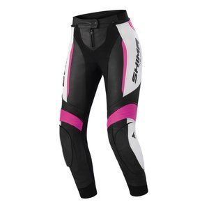 Damskie spodnie motocyklowe skórzane sportowe Shima MIURA 2.0 różowy