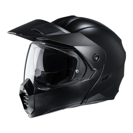 Kask motocyklowy szczękowy z daszkiem HJC C80 matowy czarny