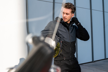 Bluza motocyklowa tekstylna miejska Shima DAYBREAKER szary/czarny