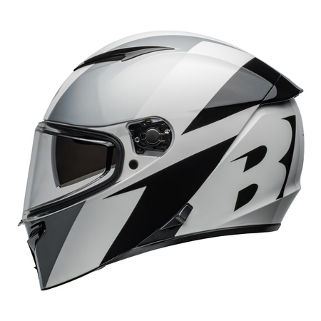 Kask motocyklowy BELL Lithium Shear srebrny/biały