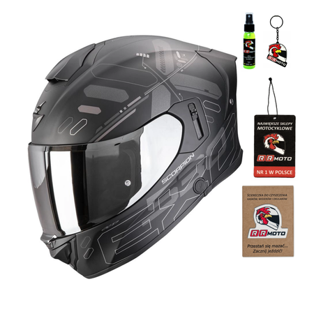 Kask integralny SCORPION EXO-530 AIR FOND MATT BLACK/SILVER czarny srebrny