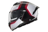 Kask motocyklowy MT ATOM 2 SV EMALLA MATT WHITE/BLACK/RED biały czarny czerwony